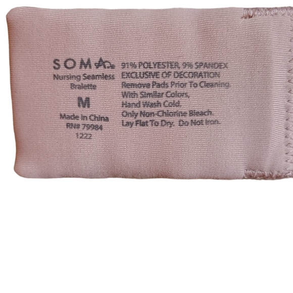 Soma Seamless Nursing Bralette Medium - Picture 7 of 10